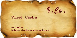 Vizel Csaba névjegykártya